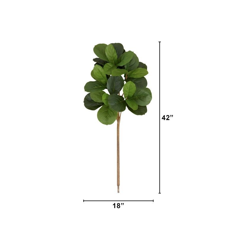 3.5’ Artificial Fiddle Leaf Fig Tree - Set of 3 (No Pot) - FCHF CITY