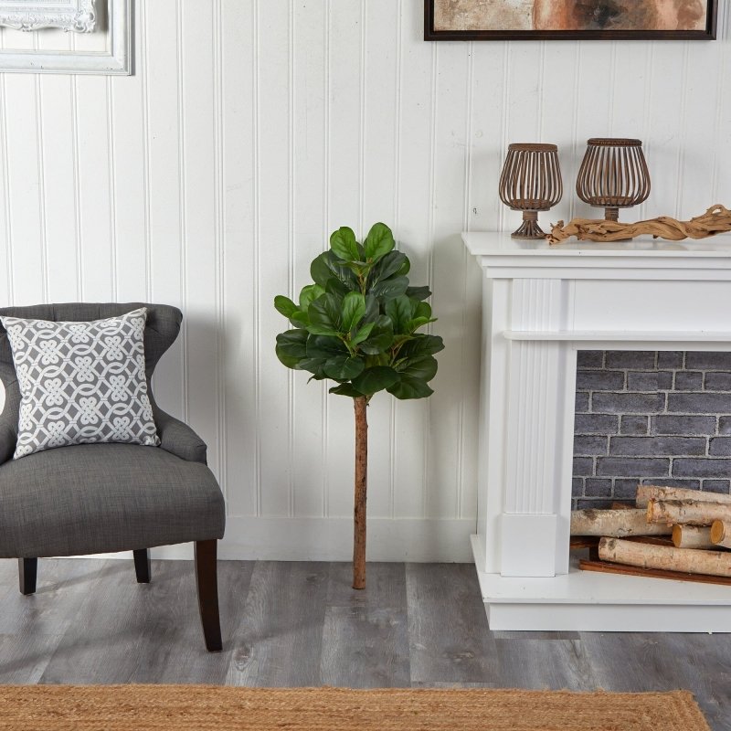 3.5’ Artificial Fiddle Leaf Tree (No Pot) - FCHF CITY