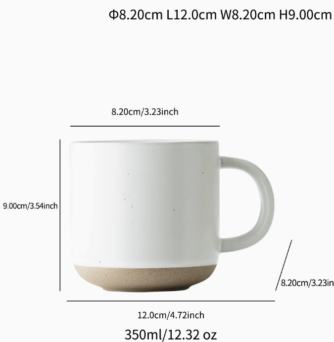 350ML Large Capacity Ceramic Coffee Mug - FCHF CITY