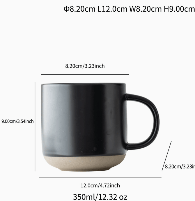 350ML Large Capacity Ceramic Coffee Mug - FCHF CITY