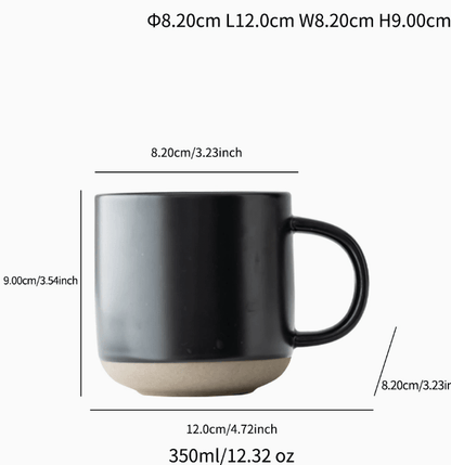 350ML Large Capacity Ceramic Coffee Mug - FCHF CITY