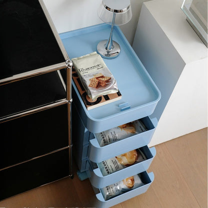 No Odor ABS Rolling Storage Chest with 4 Drawers