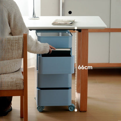 No Odor ABS Rolling Storage Chest with 4 Drawers