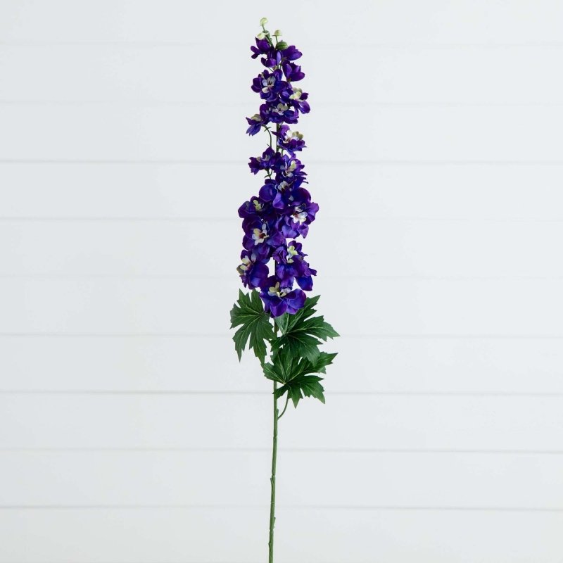 39&quot; Artificial Delphinium Flower Stems - Set of 3 - FCHF CITY