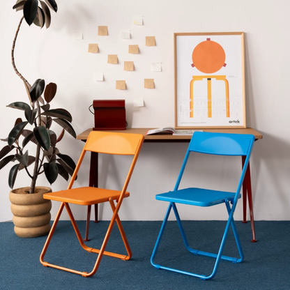 Colorful Plastic‑Steel Folding Chair, 6 Colors Available