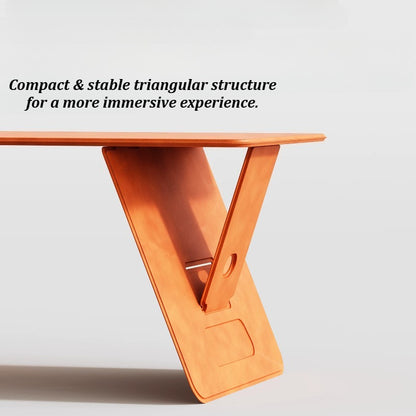 Portable Foldable Lap Desk 4‑Level Height Adjustable Suede Bed Table