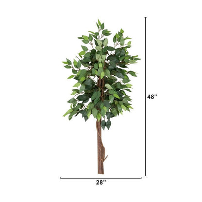4’ Artificial Double Trunk Ficus Tree (No Pot) - FCHF CITY