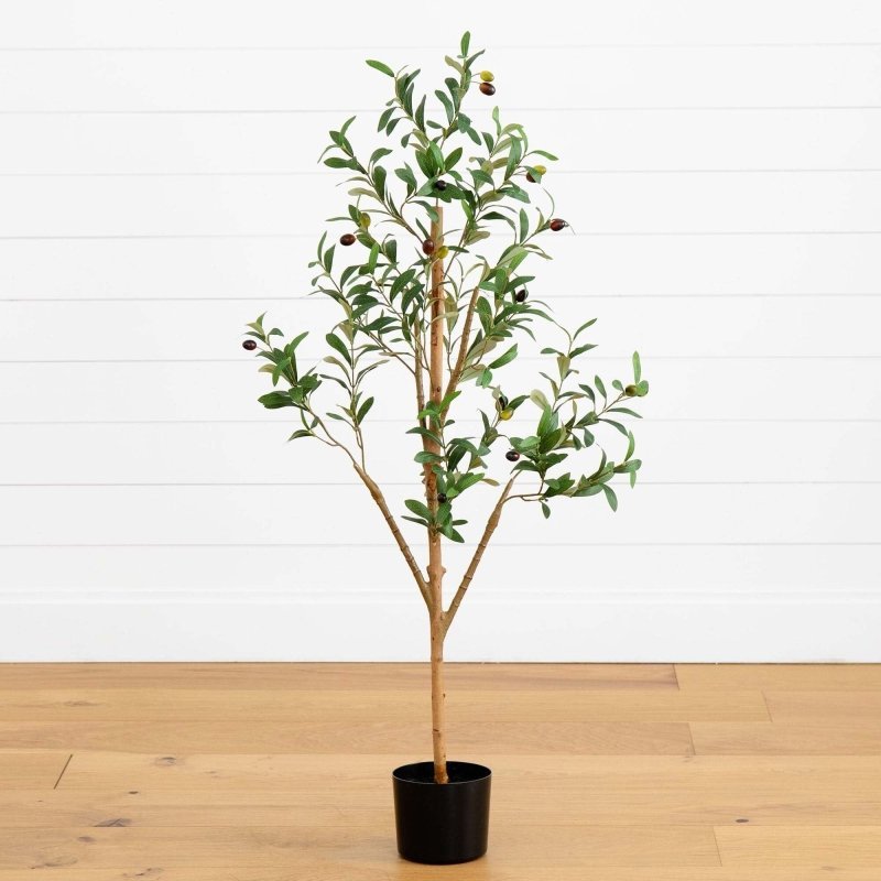 4’ Artificial Olive Tree with Natural Trunk - FCHF CITY