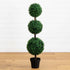 4’ Artificial Triple Ball Boxwood Topiary Tree (Indoor/Outdoor) - FCHF CITY