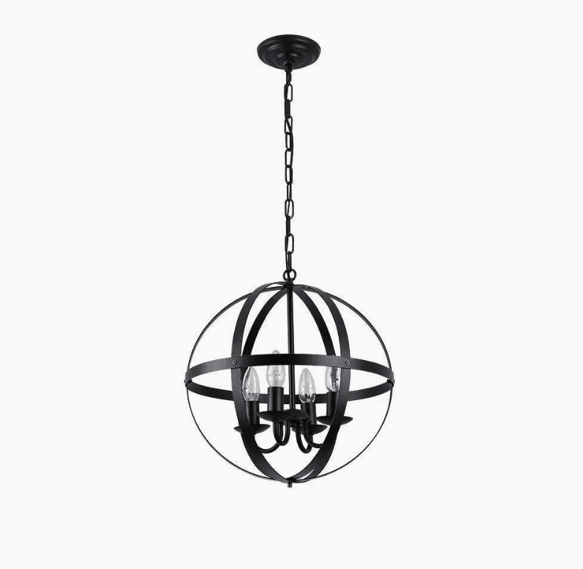 4-Light Candle Style Globe Chandelier - FCHF CITY