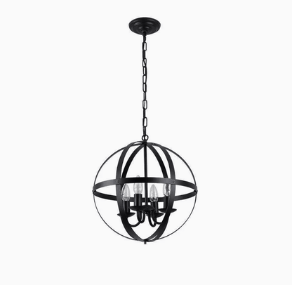 4-Light Candle Style Globe Chandelier - FCHF CITY