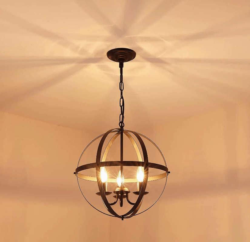 4-Light Candle Style Globe Chandelier - FCHF CITY