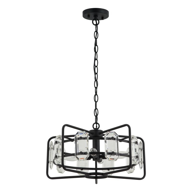 4 - Light Golden or Black Modern Crystal Pendant Light - FCHF CITY