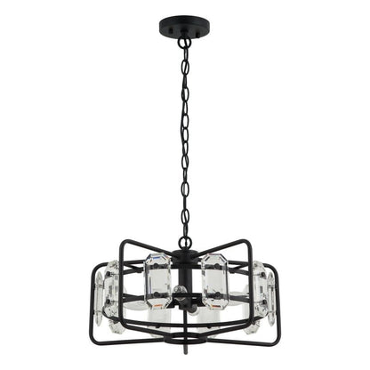 4 - Light Golden or Black Modern Crystal Pendant Light - FCHF CITY