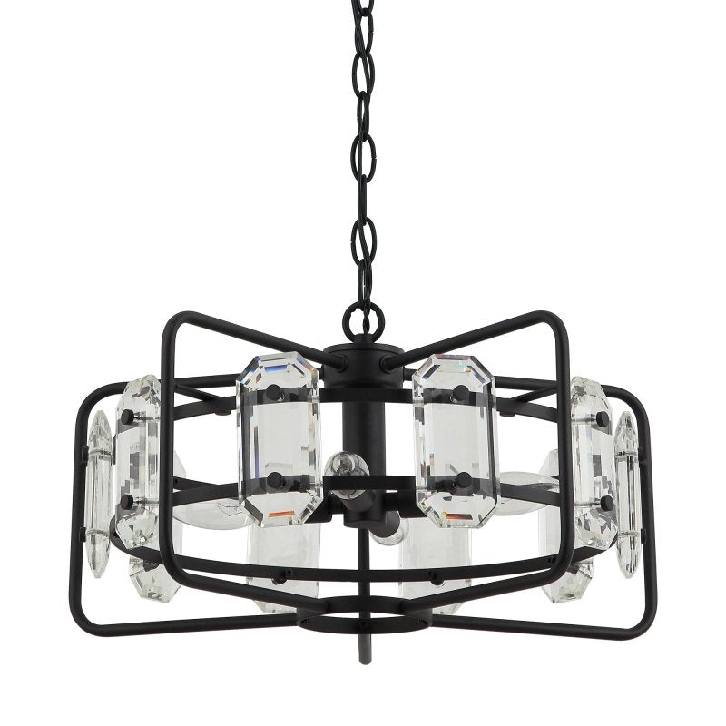 4 - Light Golden or Black Modern Crystal Pendant Light - FCHF CITY
