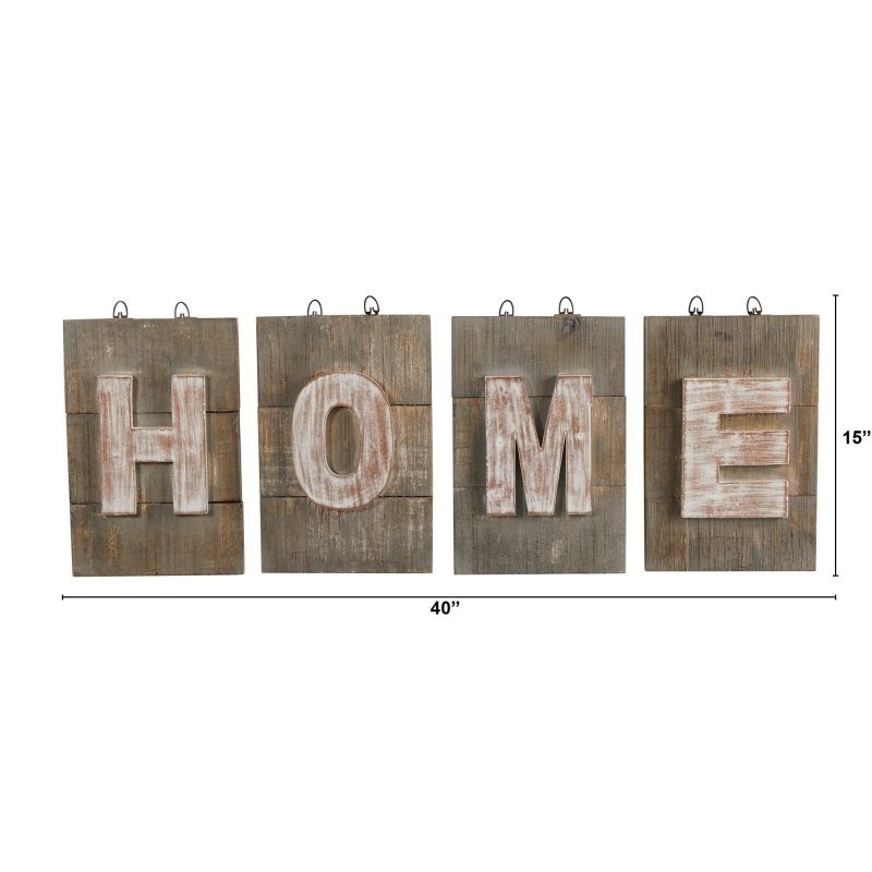 40” Rustic Farmhouse “HOME” Wall Art Decor - FCHF CITY