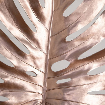 41&quot; Artificial Rose Gold Monstera Stems - Set of 3 - FCHF CITY