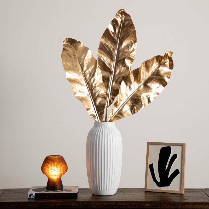 42&quot; Artificial Palm Gold Stems - Set of 3 - FCHF CITY