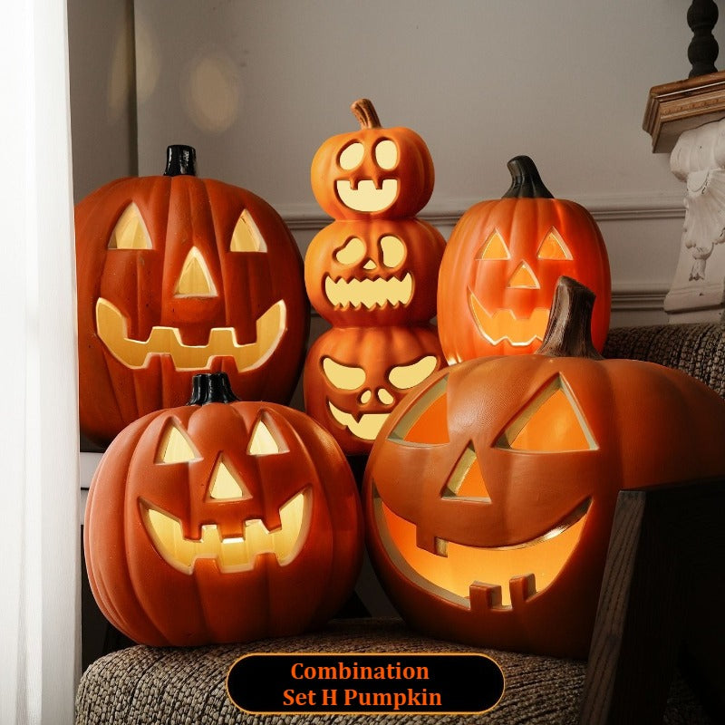 Large Halloween Pumpkin Lantern Decor
