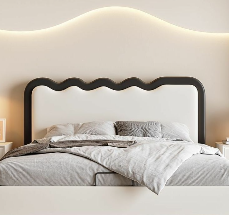 Light Luxury European Style Soft Leather Headboard