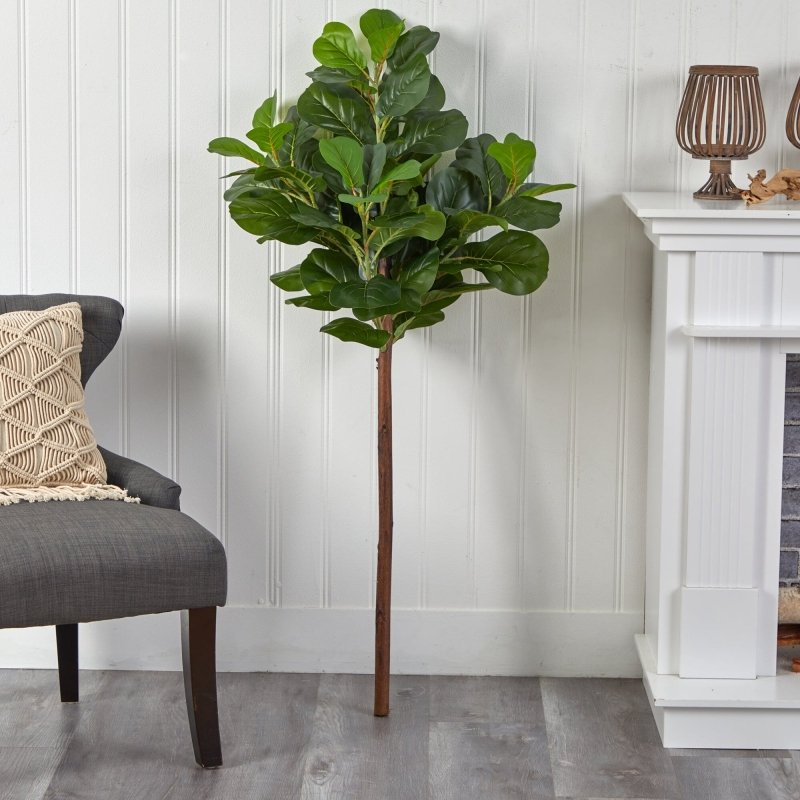 4.5’ Artificial Fiddle Leaf Tree (No Pot) - FCHF CITY