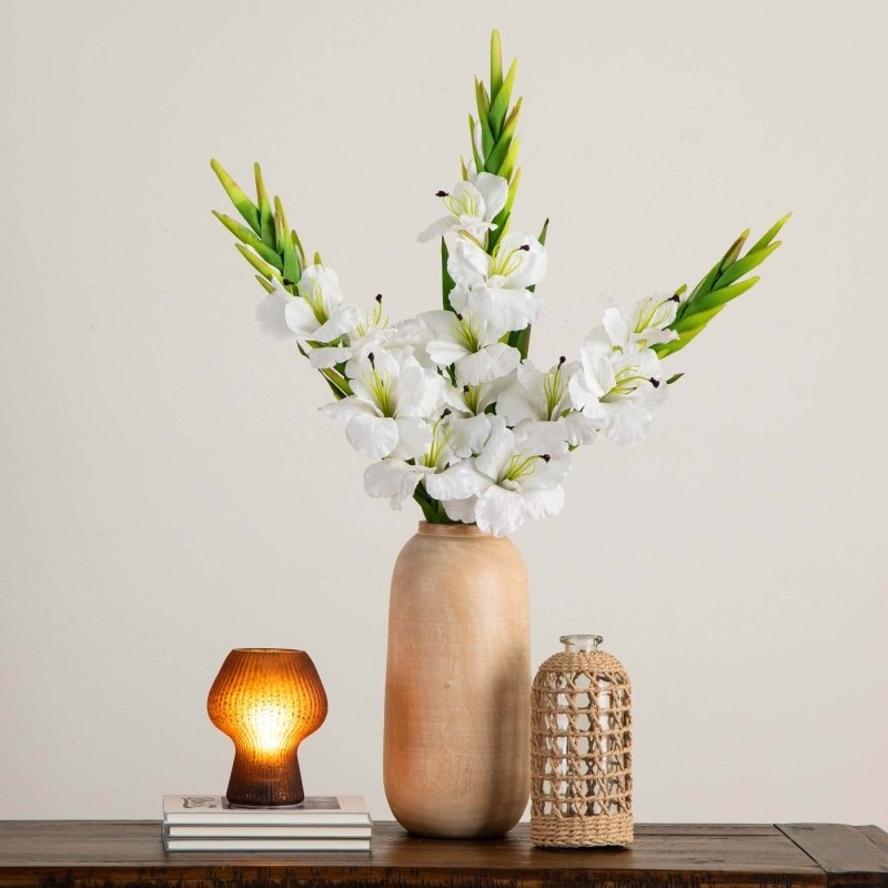 45&quot; Artificial Gladiolus Flower Stems - Set of 3 - FCHF CITY