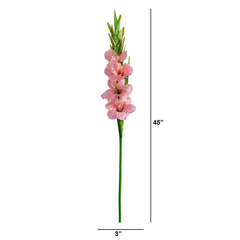 45&quot; Artificial Gladiolus Flower Stems - Set of 3 - FCHF CITY