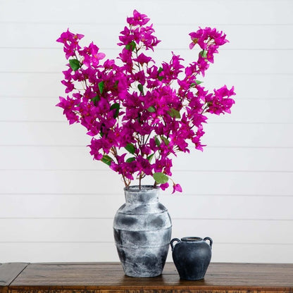 47&quot; Artificial Bougainvillea Flower Stems - Set of 3 - FCHF CITY