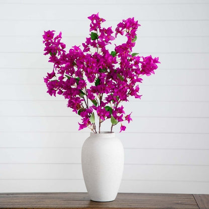47&quot; Artificial Bougainvillea Flower Stems - Set of 3 - FCHF CITY