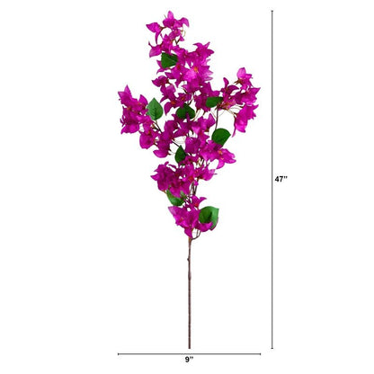 47&quot; Artificial Bougainvillea Flower Stems - Set of 3 - FCHF CITY