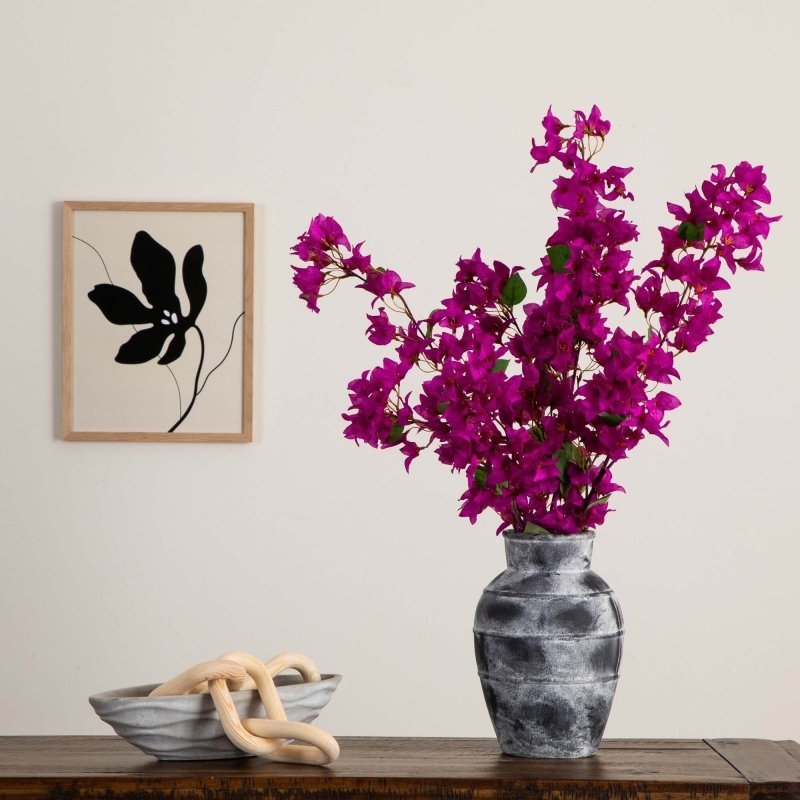 47&quot; Artificial Bougainvillea Flower Stems - Set of 3 - FCHF CITY