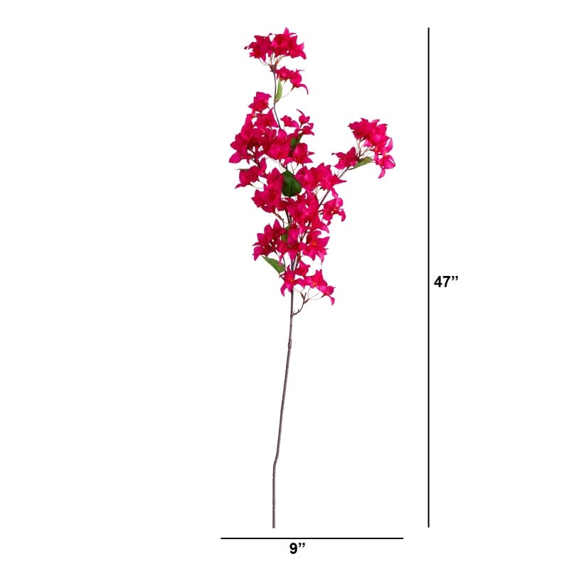 47&quot; Artificial Bougainvillea Flower Stems - Set of 3 - FCHF CITY