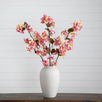 47&quot; Artificial Bougainvillea Flower Stems - Set of 3 - FCHF CITY