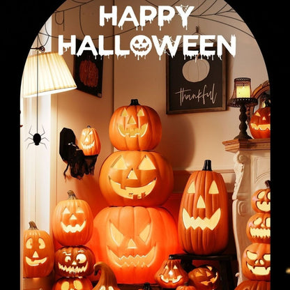 Large Halloween Pumpkin Lantern Decor