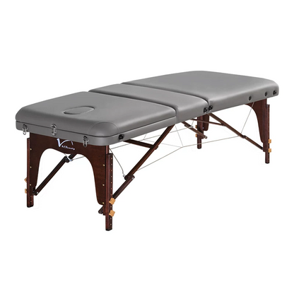 Portable Folding Massage Table, Beech Wood Height Adjustable Spa Bed