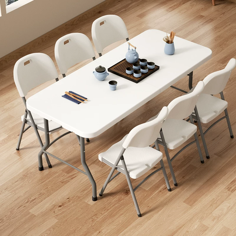 Portable Foldable Dining Table, Heavy‑Duty Height Adjustable Outdoor Table