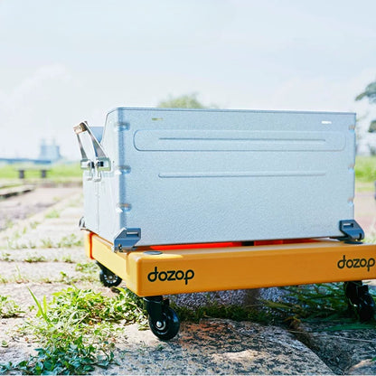 Camping Storage Box Wheeled Base, Foldable Silent Moving Dolly