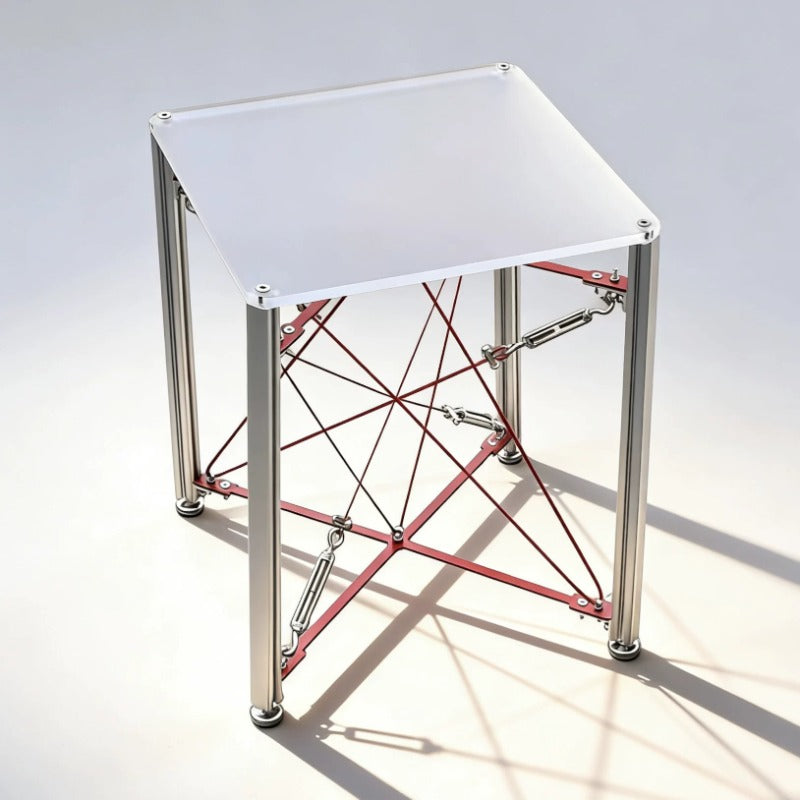 Modern Cable‑Stayed Structure End Table