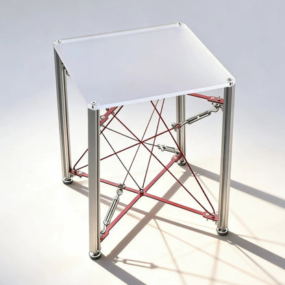 Modern Cable‑Stayed Structure End Table