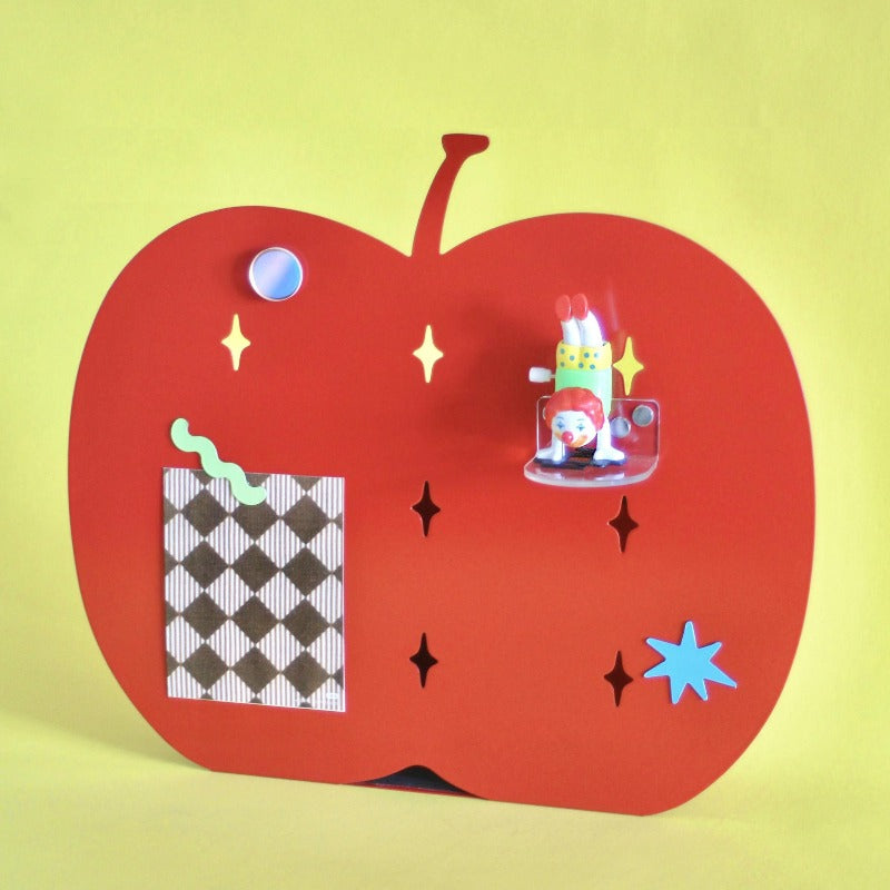 Decorative Apple Desktop Organizer for Files &amp; Tablets