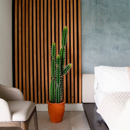 5’ Artificial Cactus in Terracotta Planter - FCHF CITY