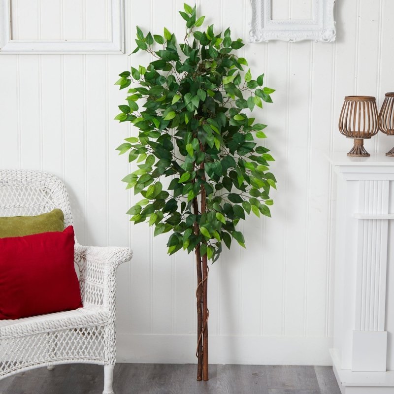 5’ Artificial Double Trunk Ficus Tree (No Pot) - FCHF CITY