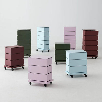 5 - Tier Rotating Tower Storage Cabinet, Multiple Colors Available - FCHF CITY