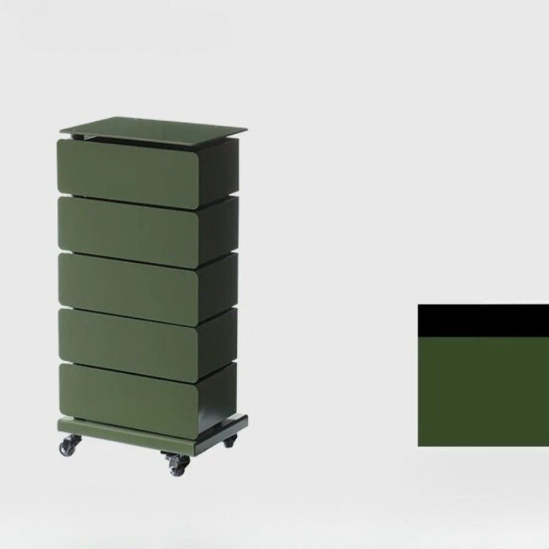 5 - Tier Rotating Tower Storage Cabinet, Multiple Colors Available - FCHF CITY
