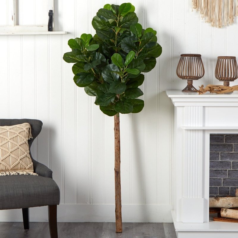 5.5’ Artificial Fiddle Leaf Tree (No Pot) - FCHF CITY