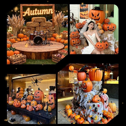 Large Halloween Pumpkin Lantern Decor