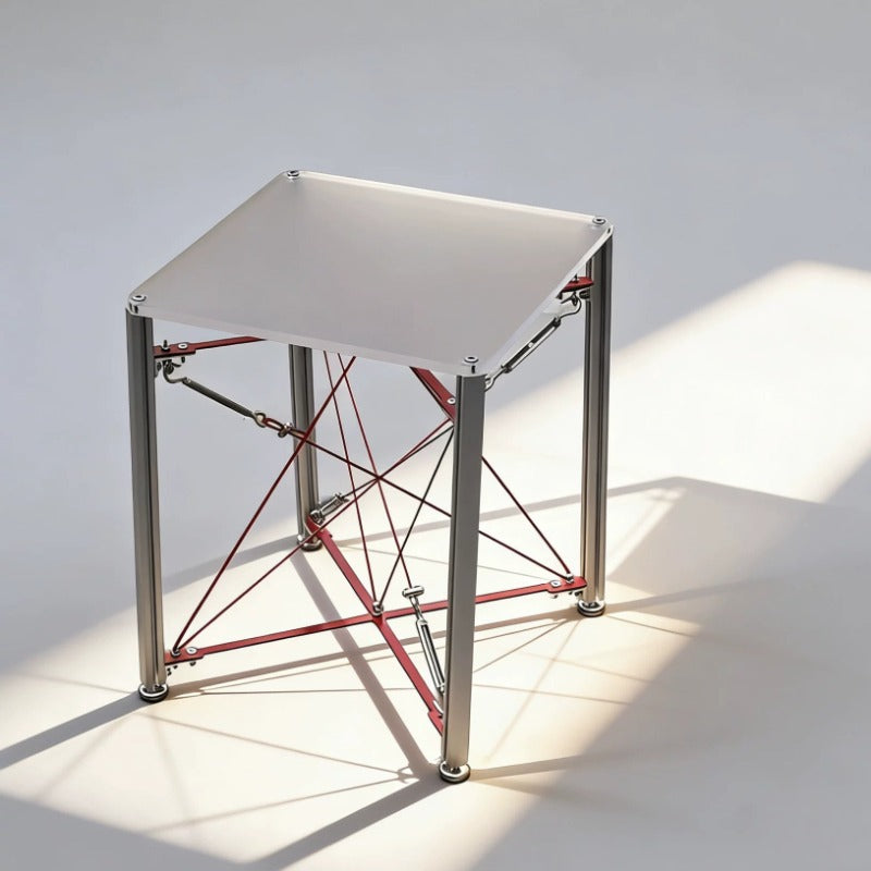 Modern Cable‑Stayed Structure End Table