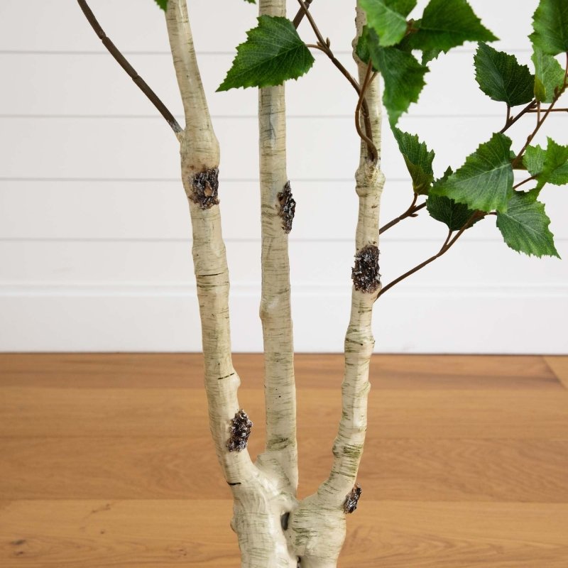 6’ Artificial Birch Tree with Real Touch Leaves - FCHF CITY