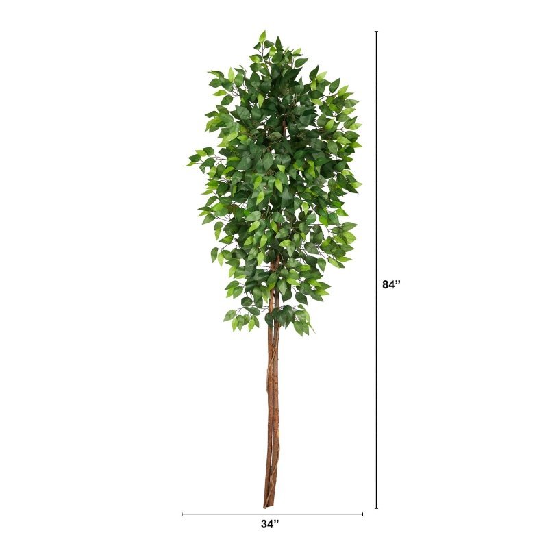 6’ Artificial Double Trunk Ficus Tree (No Pot) - FCHF CITY