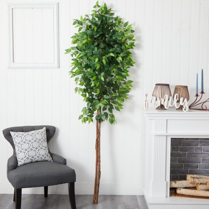 6’ Artificial Double Trunk Ficus Tree (No Pot) - FCHF CITY